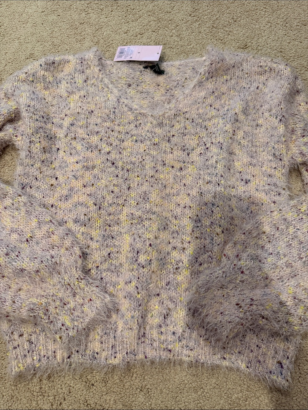 Wild fable Cozy Speckled Crewneck Sweater in Light Lavender Sz small nwt